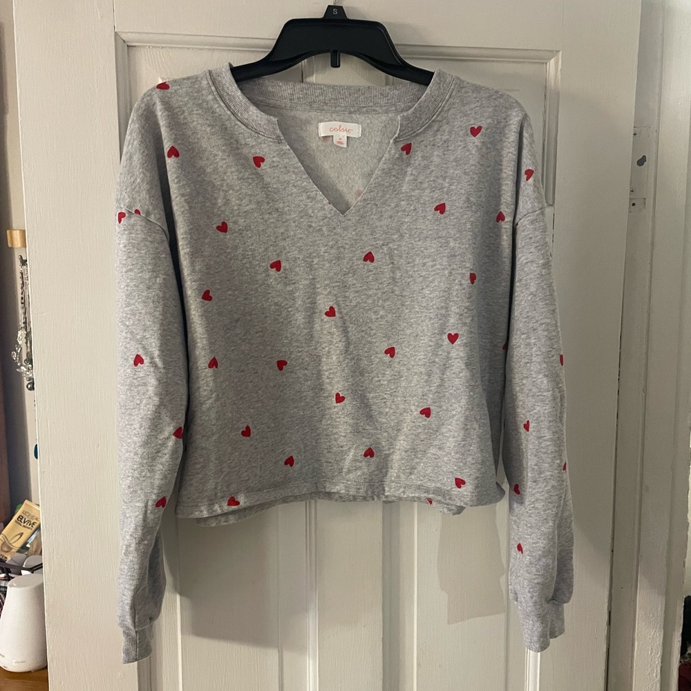 Sweater with hearts